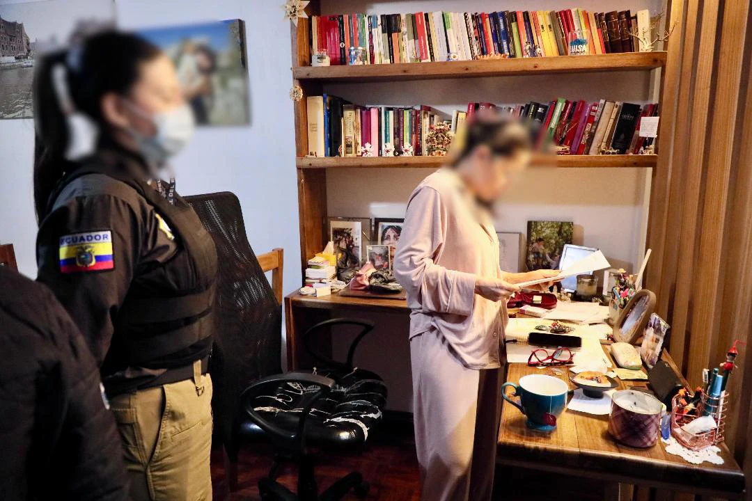 El allanamiento a la casa de Luisa González en el caso Caja Chica.