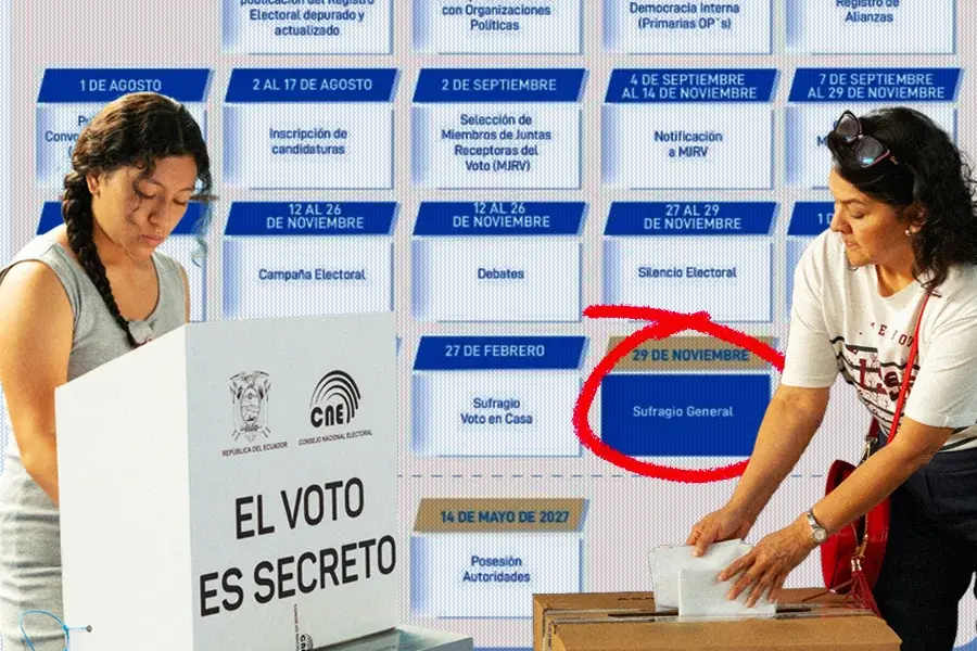 calendario de las elecciones seccionales 2026