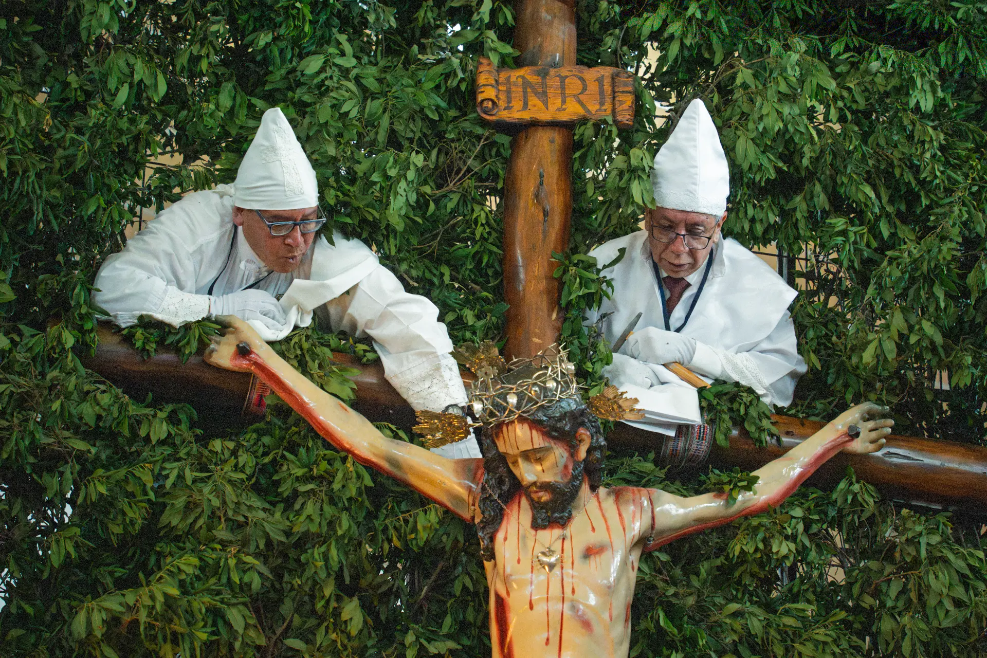 Comienza del Descendimiento del Cristo de Alangas&iacute;