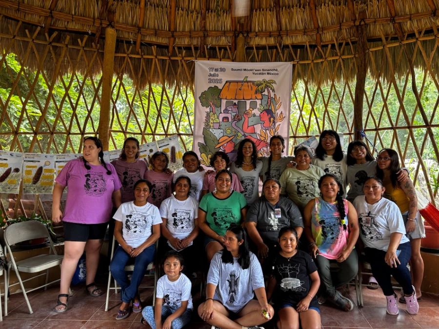 Encuentro de mujeres campesinas mayas. Fotograf&iacute;a de Valiana Aguilar.