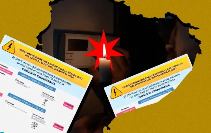 horarios cortes de luz en Ecuador en 2026