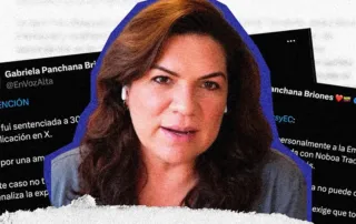 Gabriela Panchana, activista política y comunicadora, fue sentenciada por un tuit.