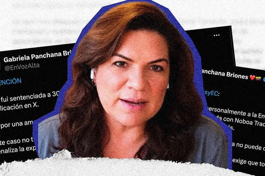 Gabriela Panchana, activista política y comunicadora, fue sentenciada por un tuit.