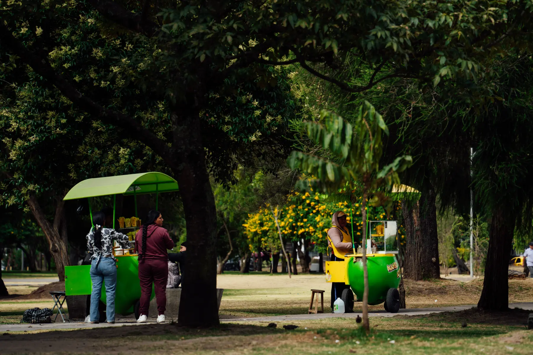 En el parque, tambi&eacute;n