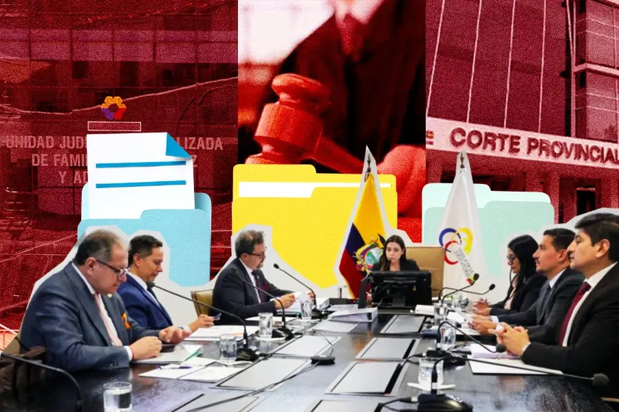 La Judicatura elimin&oacute; la unidad de jueces anticorrupci&oacute;n en Ecuador. Ilustraci&oacute;n de Diana Salazar para GK.