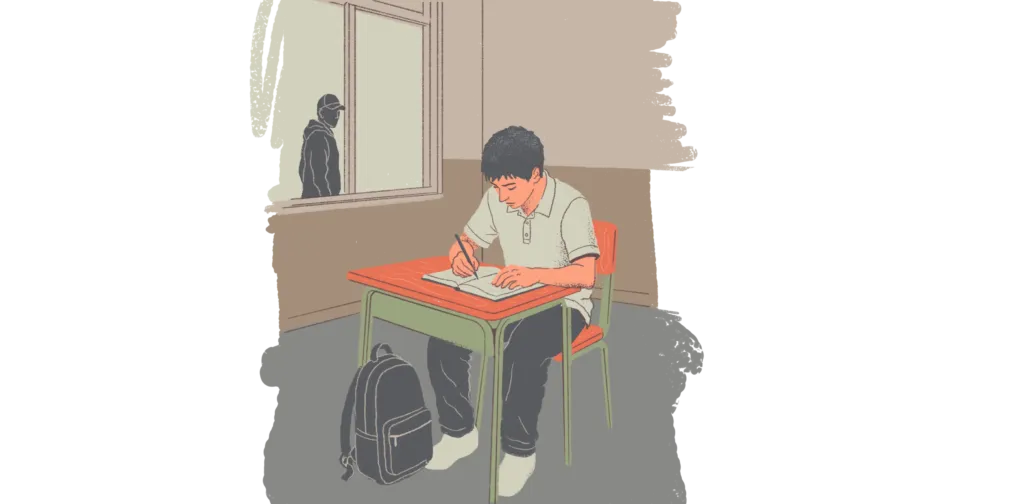 estudiantes reclutados en aulas